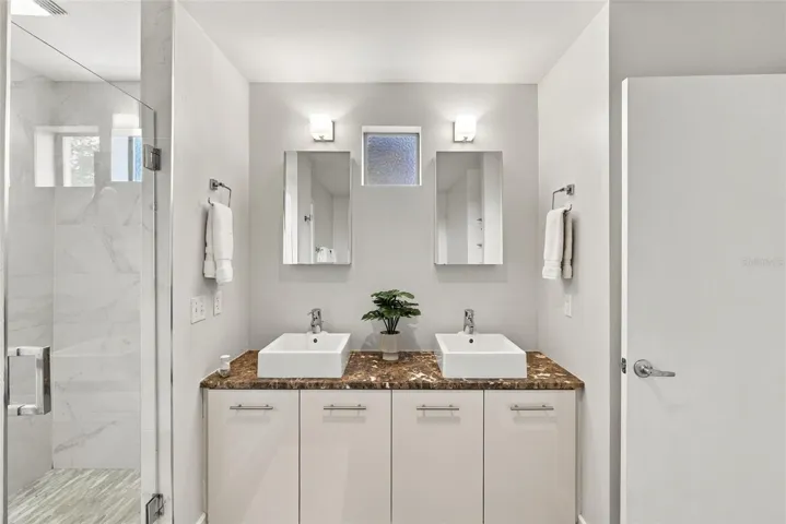 Dual sink vanity