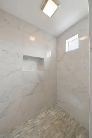 And walk in shower
