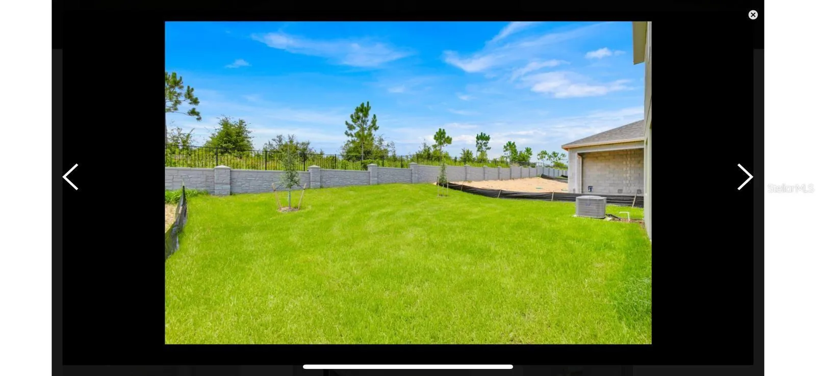 Ample backyard