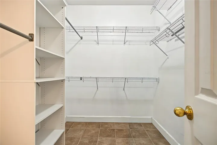 Primary walk in closet