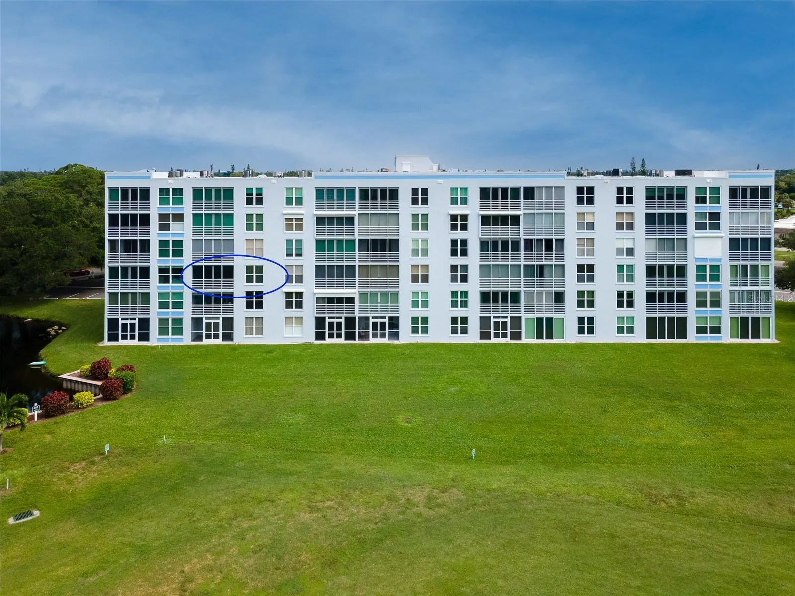 Back of building