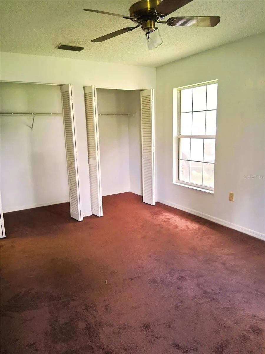 Primary bedroom closet space