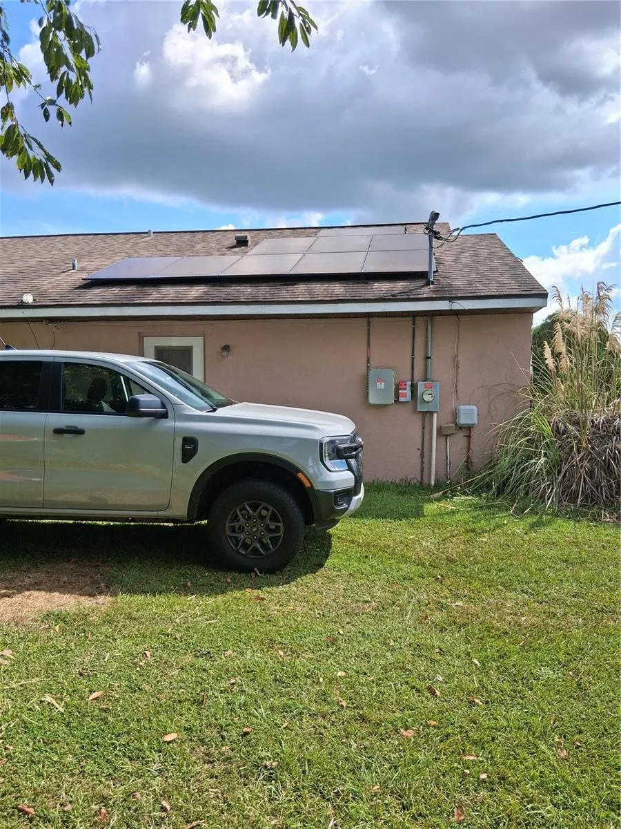 West side solar panels and controls