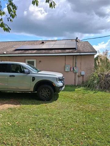 West side solar panels and controls