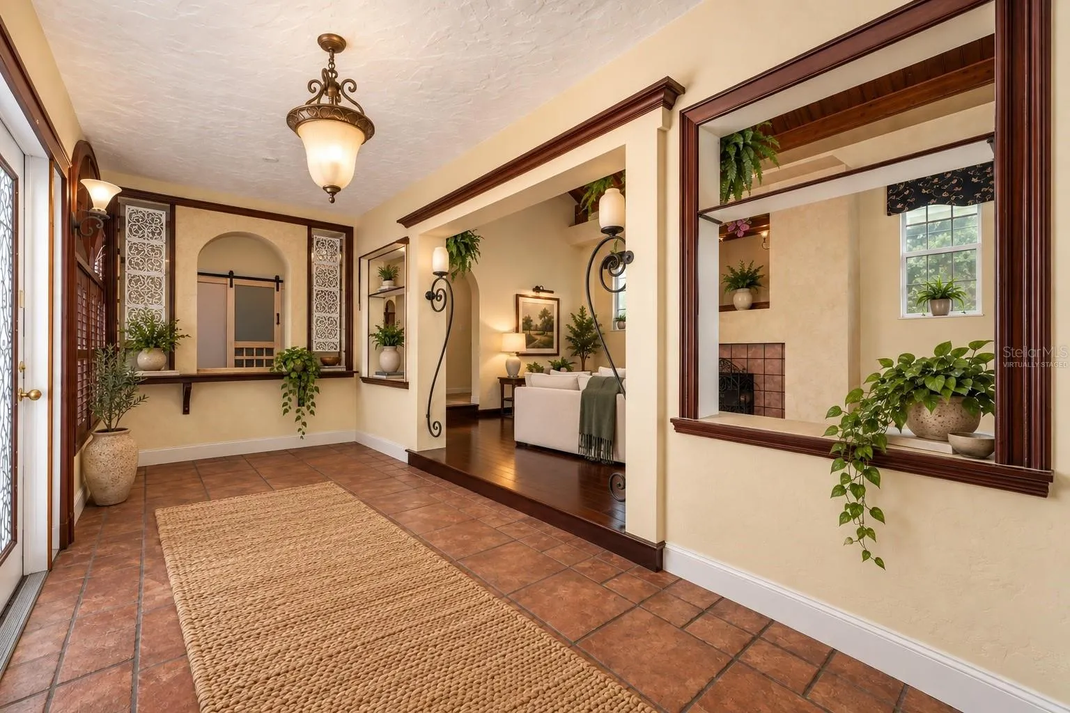 VIRTUALLY STAGED - MAIN HOUSE ENTRANCE