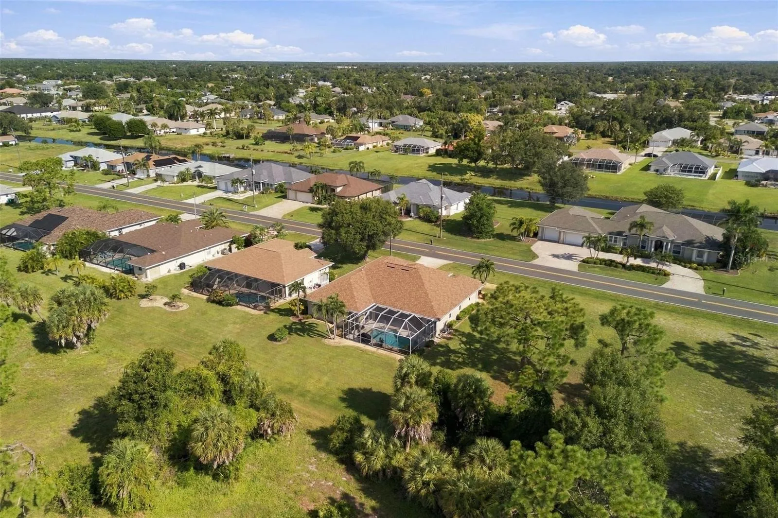 Aerial View of the Back of Home