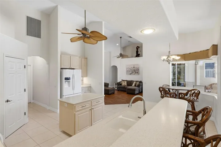 Breakfast bar.... Stools will stay with home....
