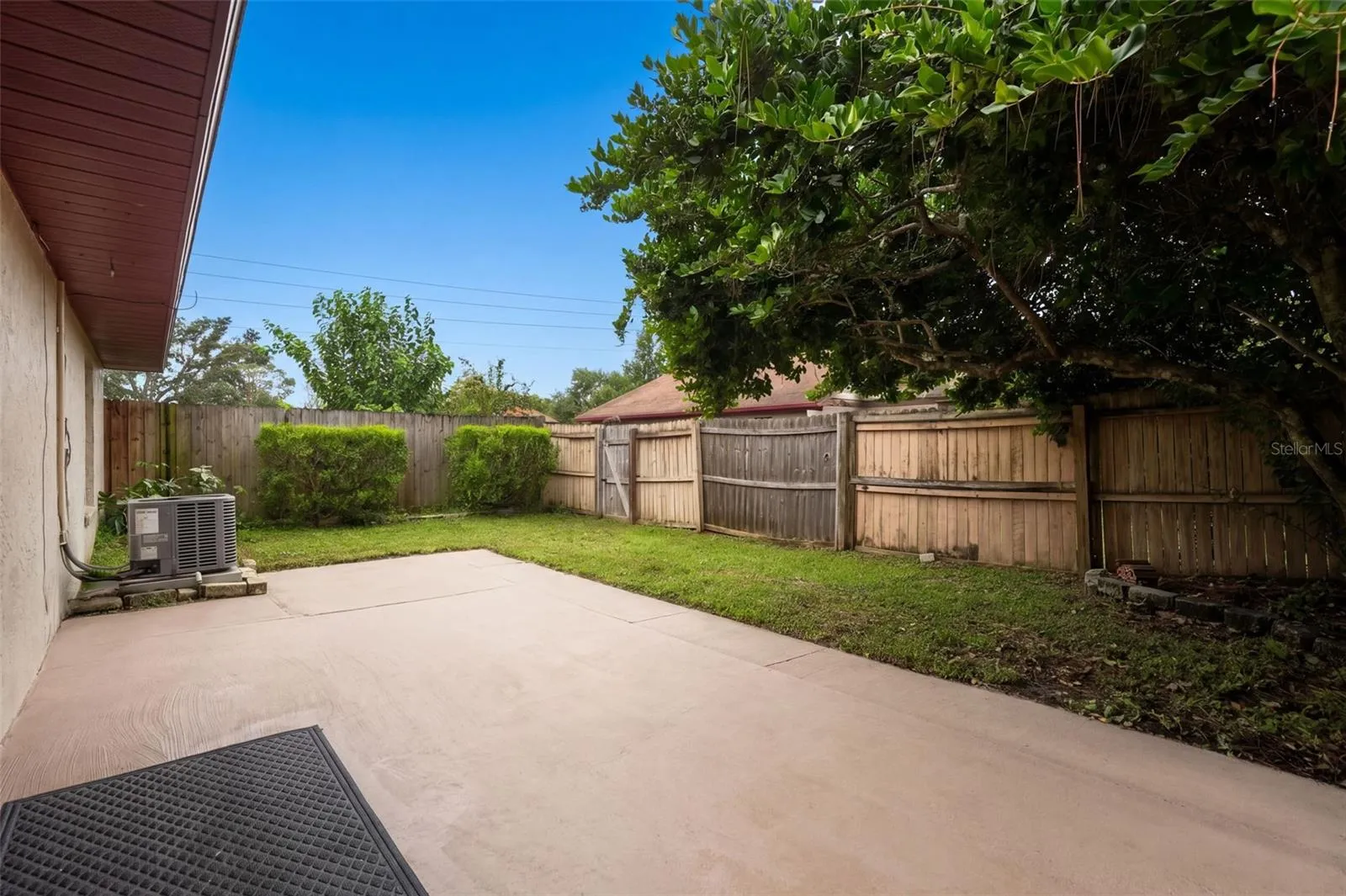 Lanai and Private Fenced yard
