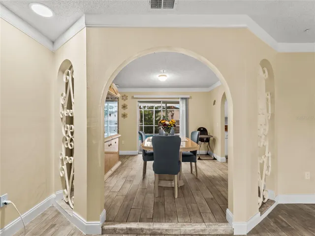 Dining room looking from the living room.