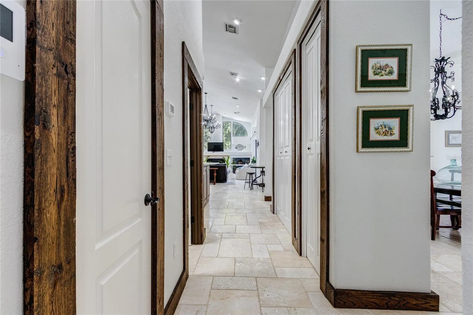 Hall to laundry room; lots of closets!