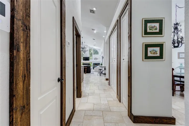 Hall to laundry room; lots of closets!