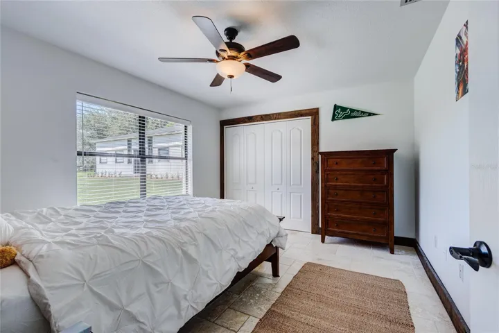 Bedroom with built-in closet!