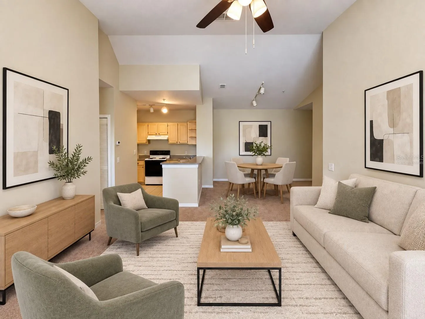 Virtually Staged: Living Room