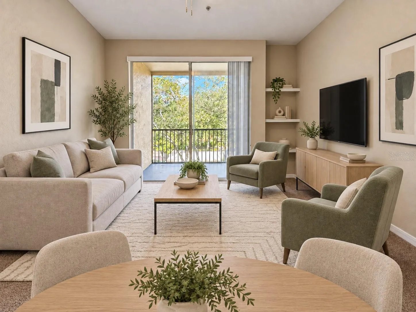 Virtually Staged: Living Room