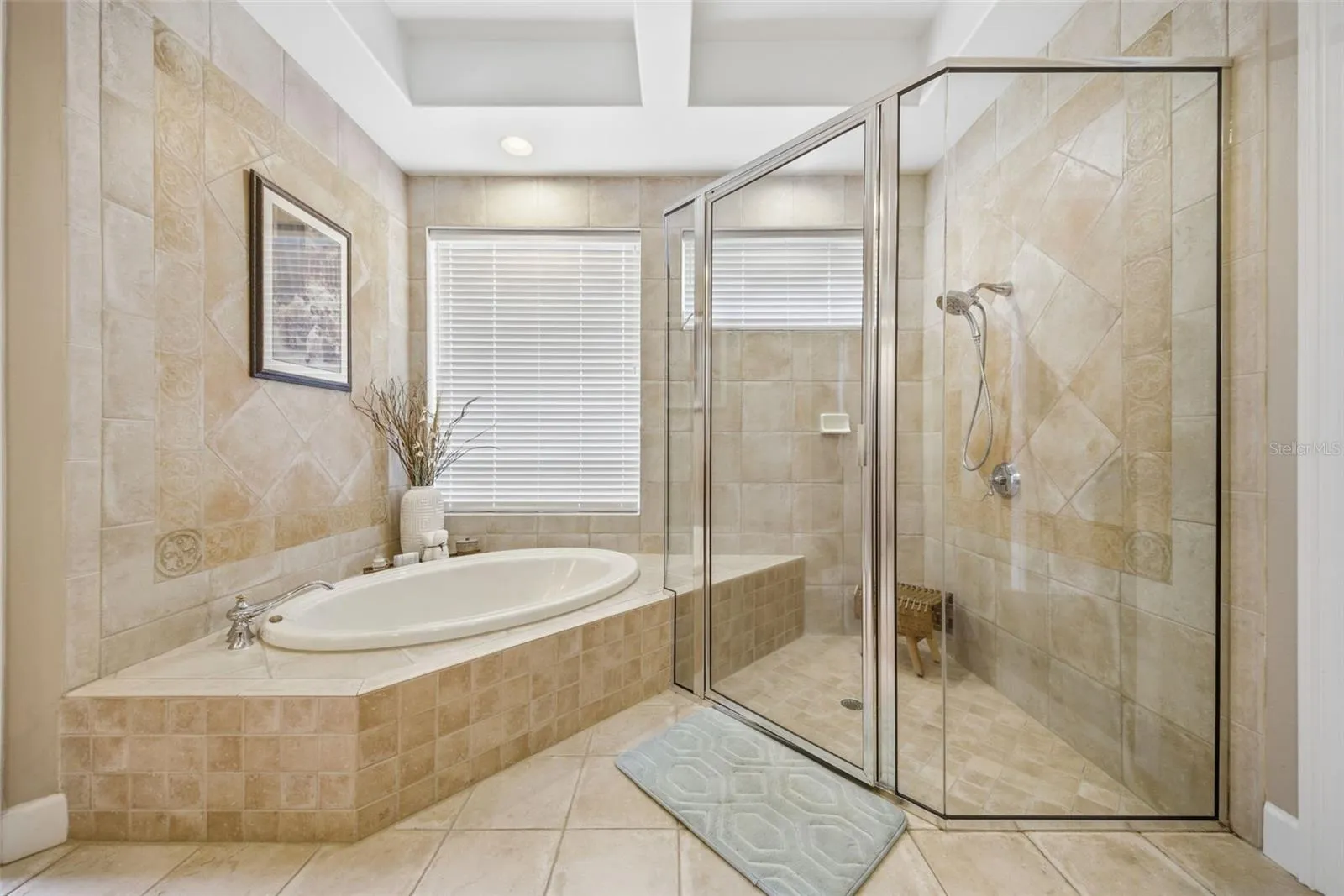 Soak in the garden tub and enjoy a spa like shower