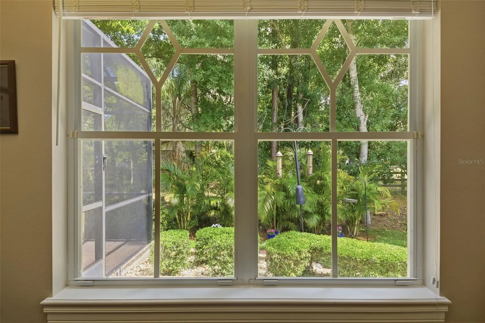 View out the 4th bedroom window
