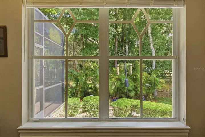 View out the 4th bedroom window