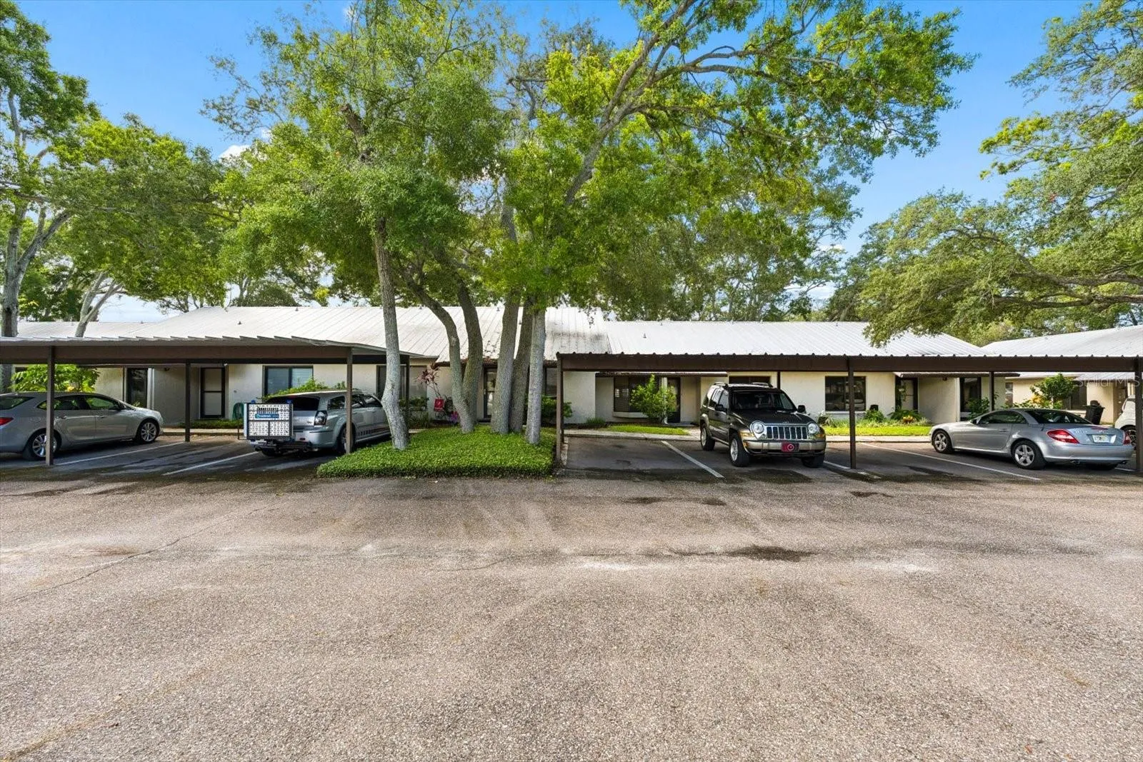 One Car Carport in front of Unit