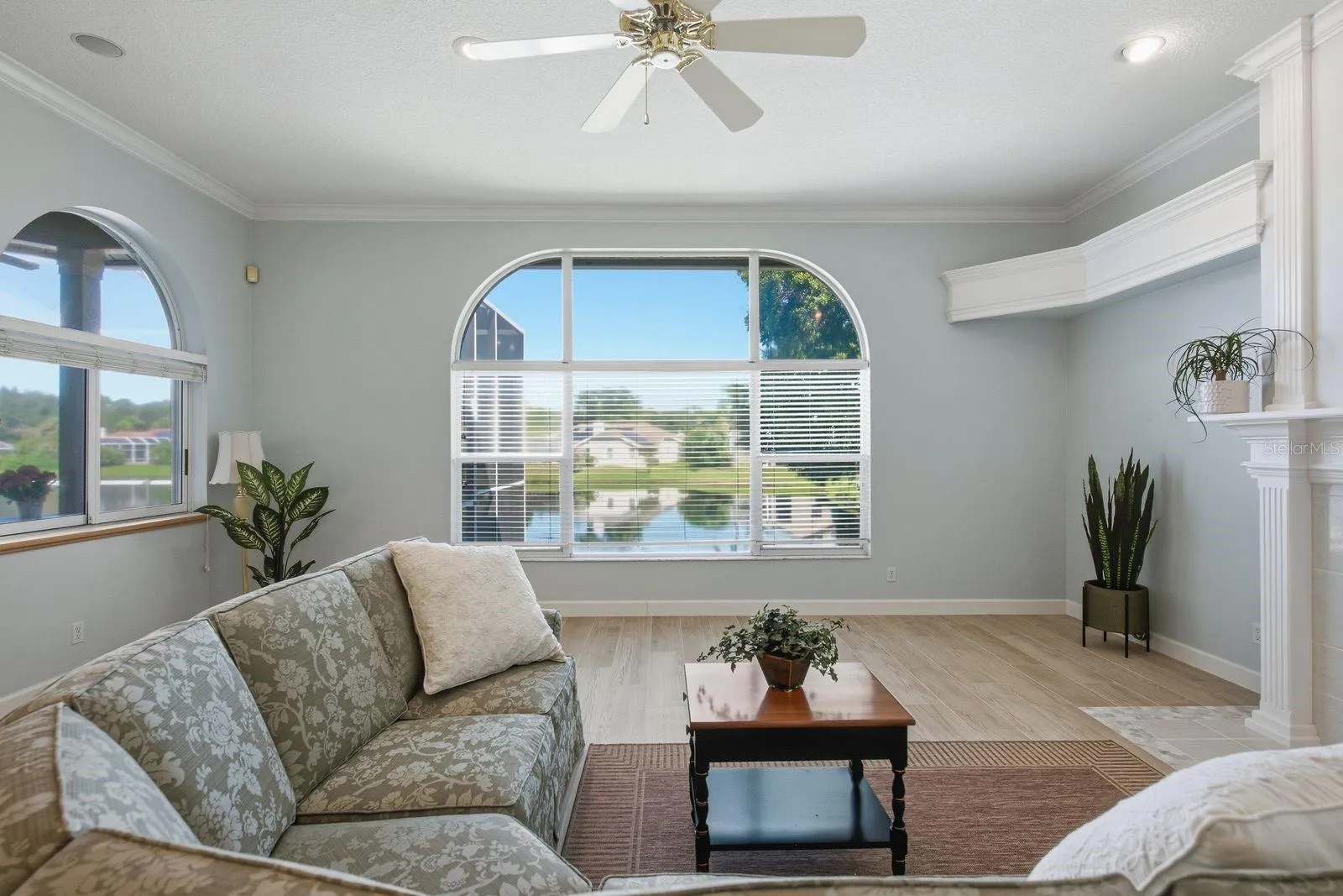 Family Room with newer Luxury Vinal Flooring
