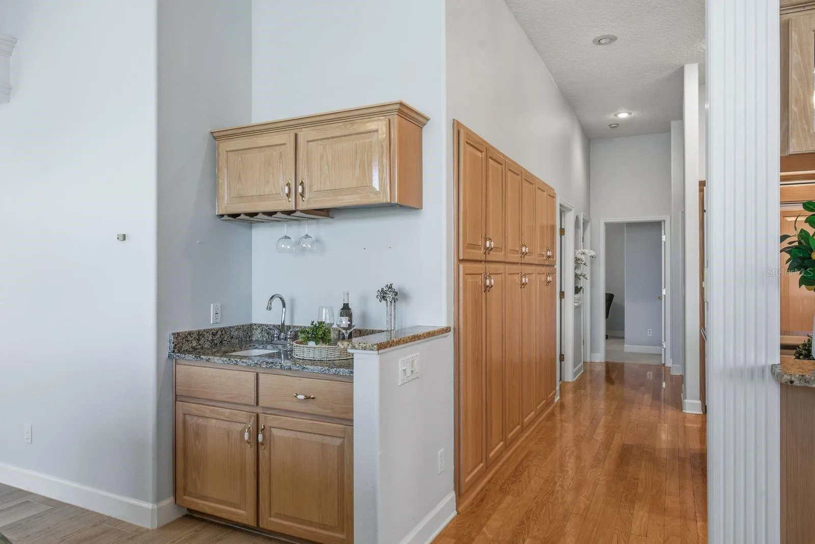 Wet bar in the Family room
