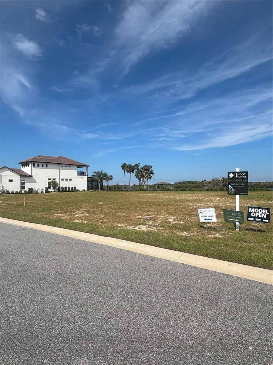 Front view of lot.