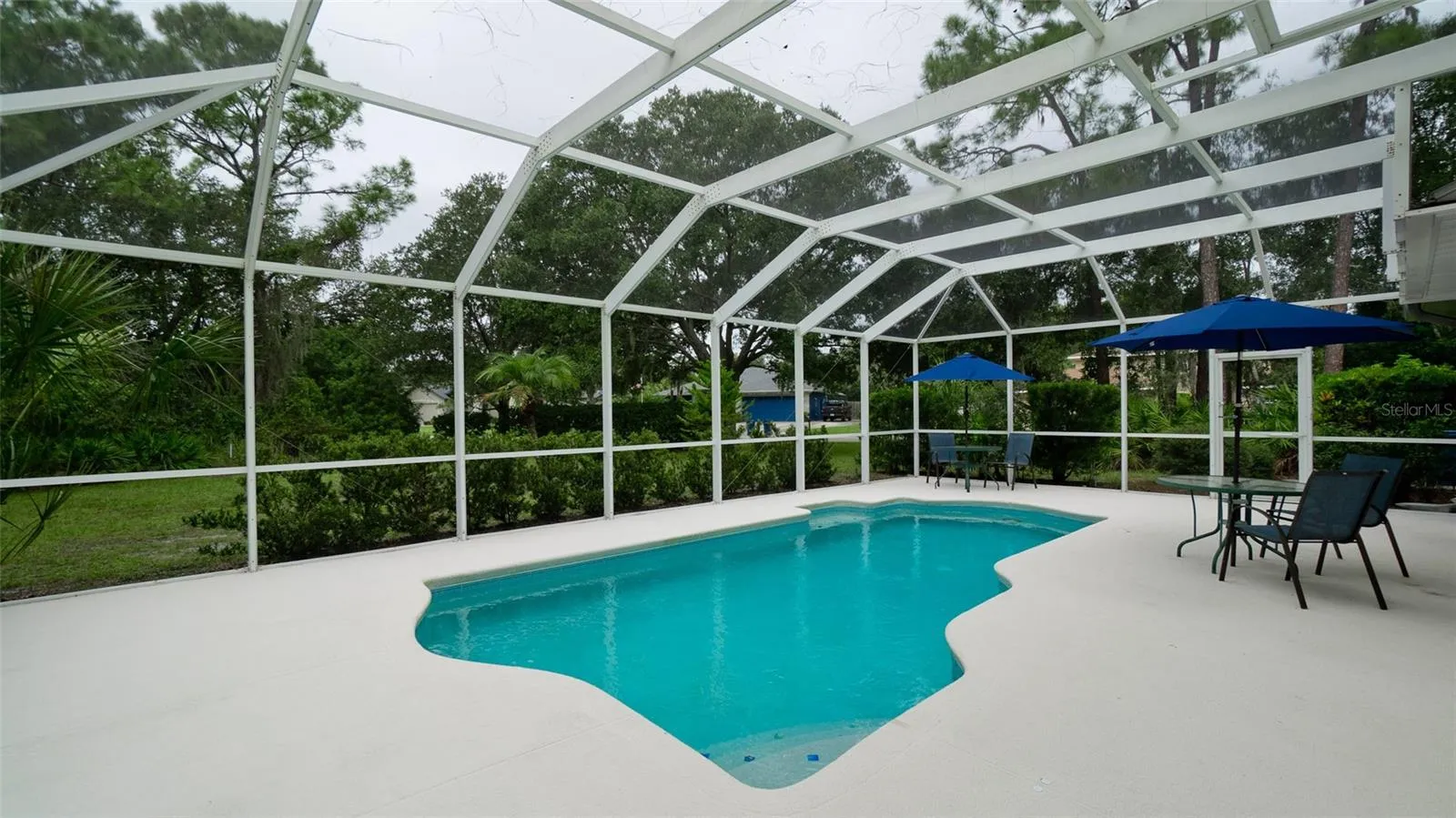 Beautiful caged pool