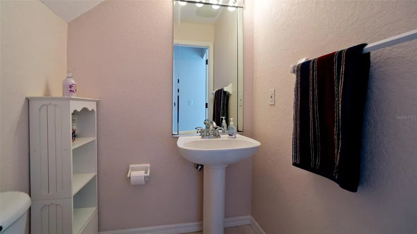 Main level powder room