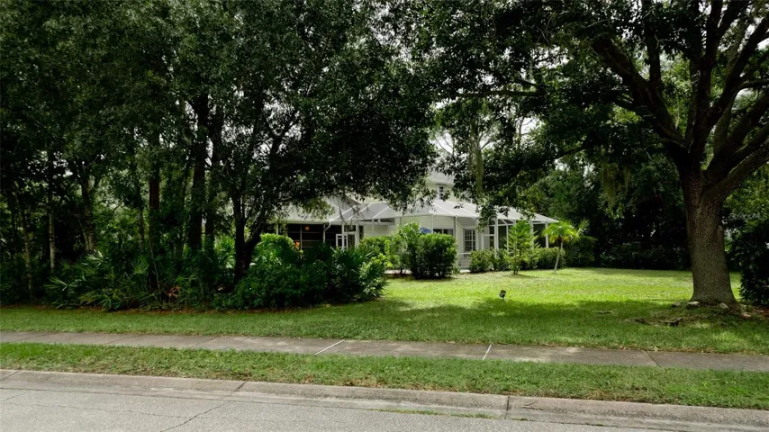 Partially wooded lot