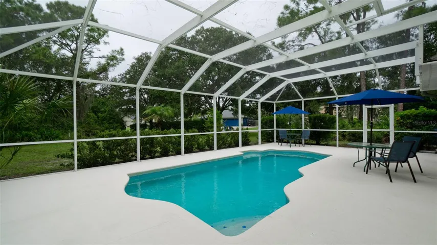 Beautiful caged pool