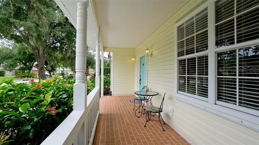 Large inviting covered front porch