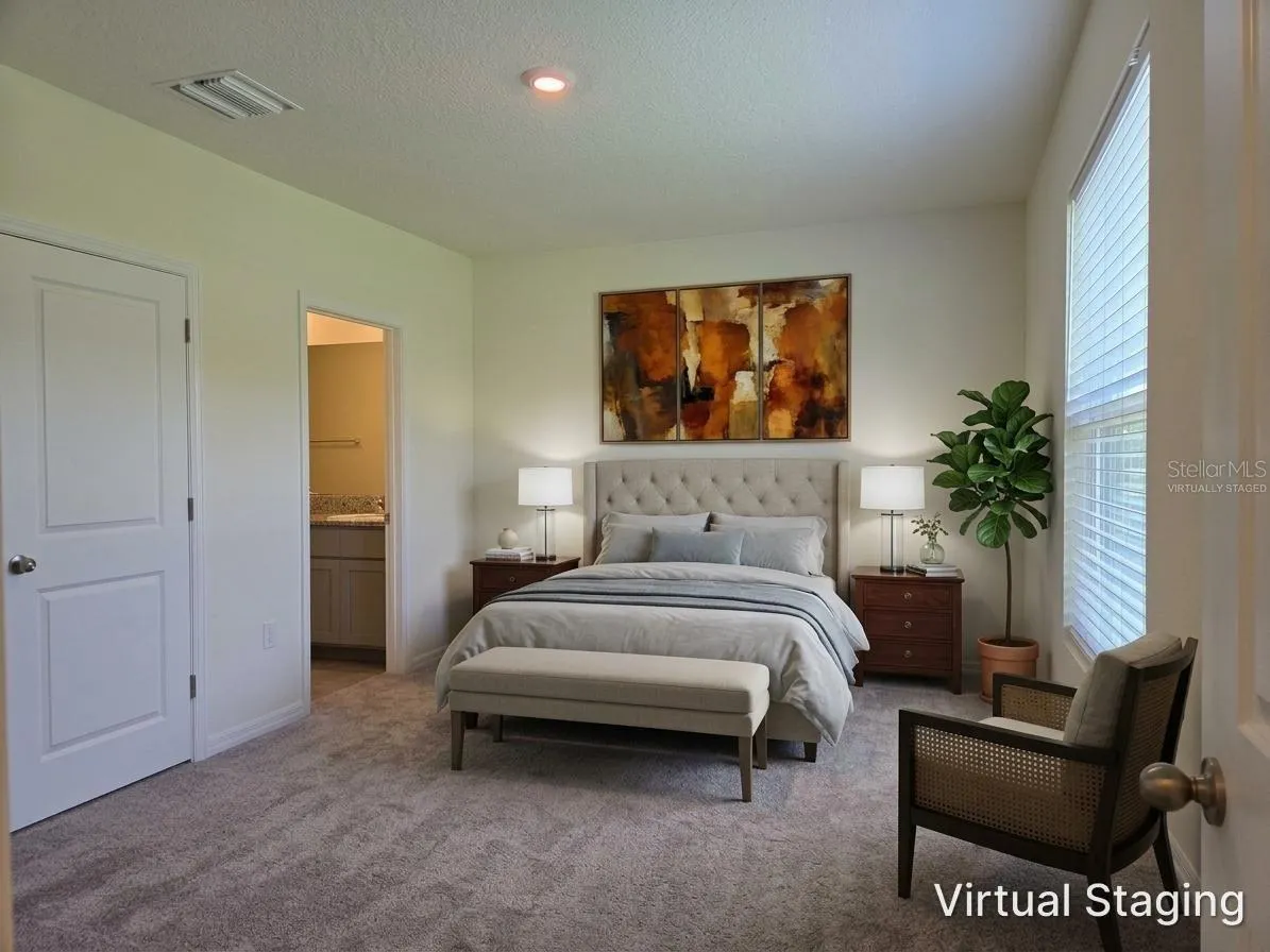 Primary Bedroom (Virtually Staged)