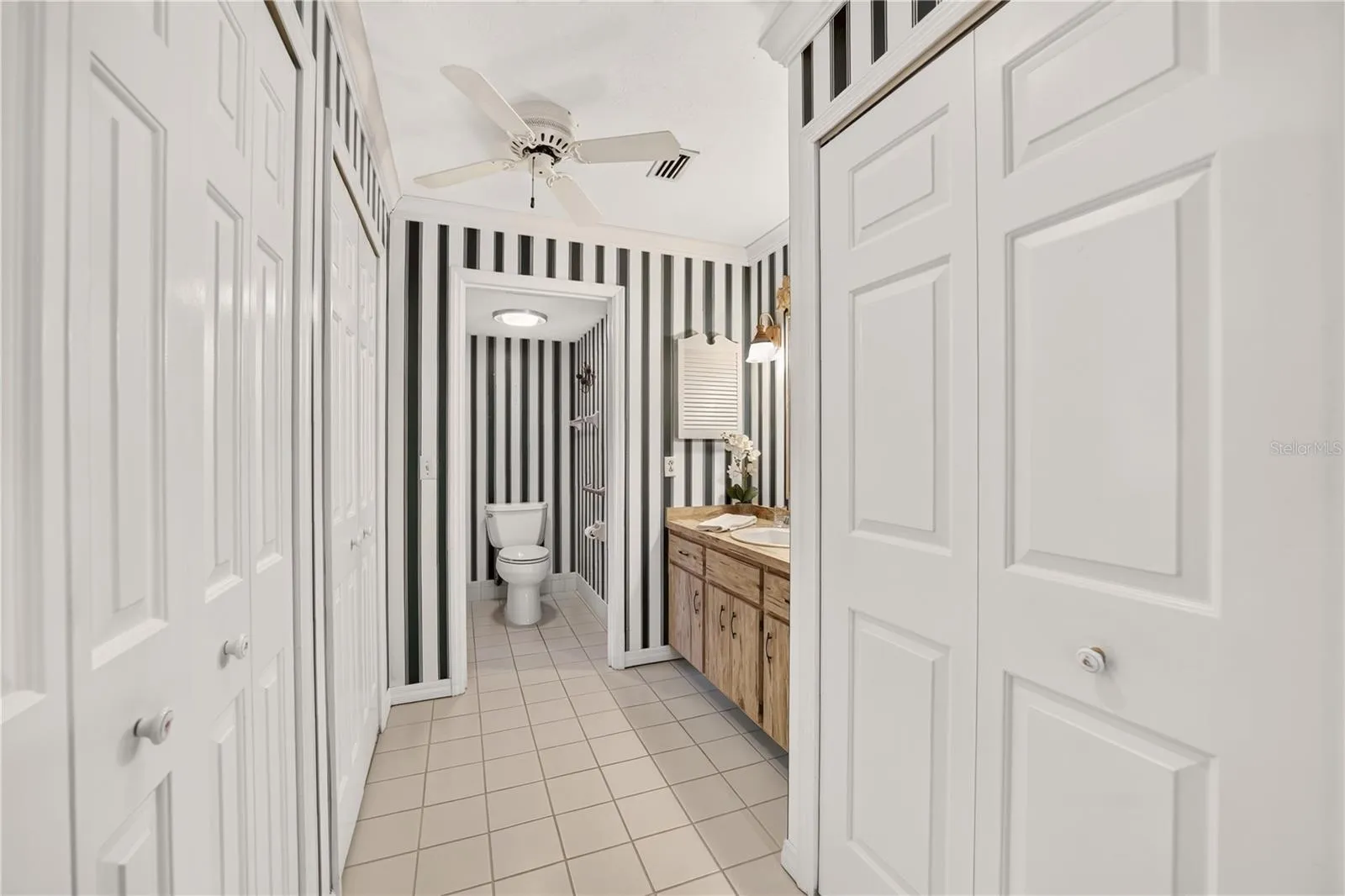Entry to the primary bathroom
