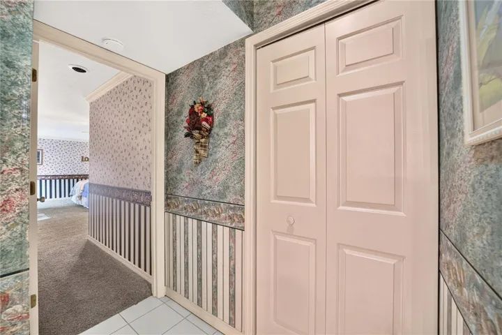 Entry into the primary bedroom. A closet is in the hall which is handy for everything.