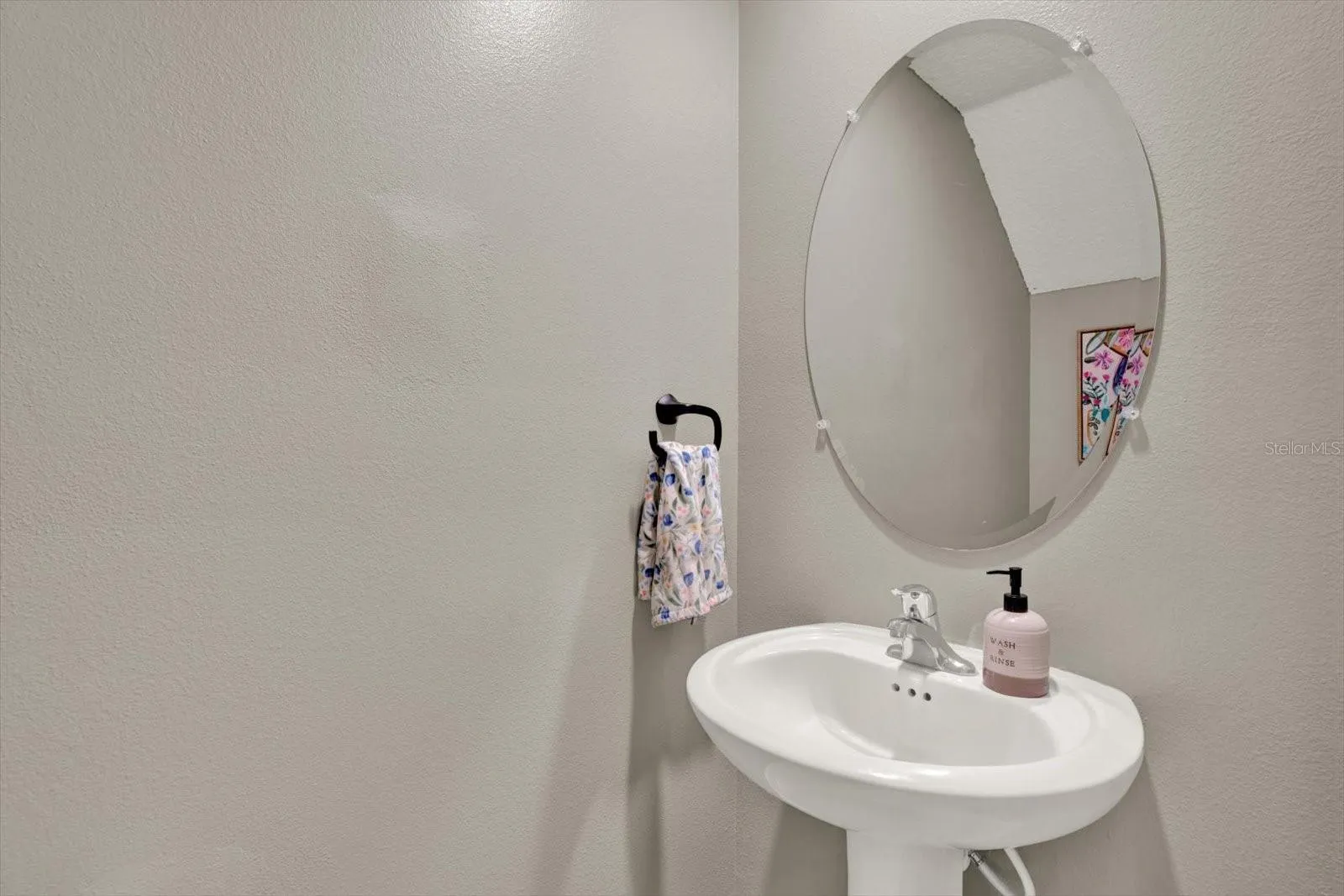 First floor Half bath with pedestal sink