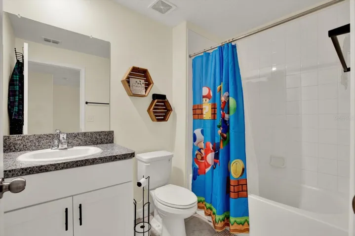 Second full bath with tub and shower