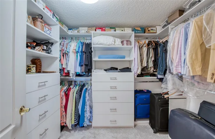 The Main Closet has a Closet Organizing System