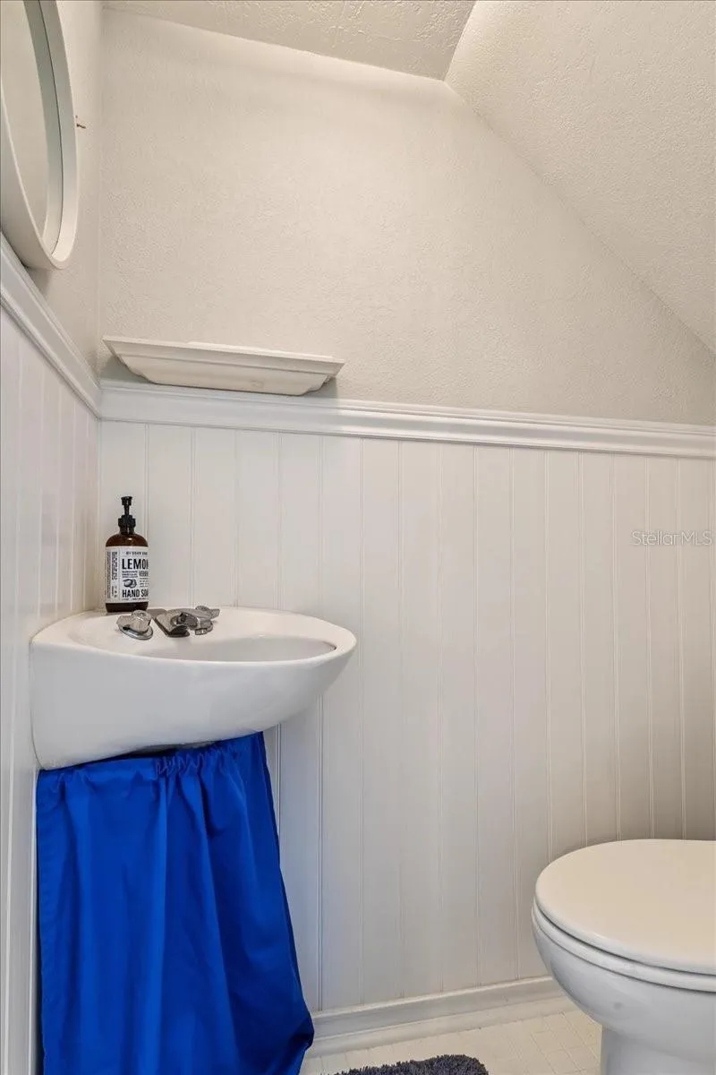 1/2 bath (first floor).