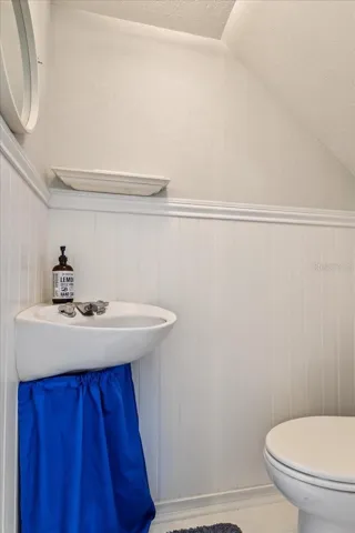 1/2 bath (first floor).