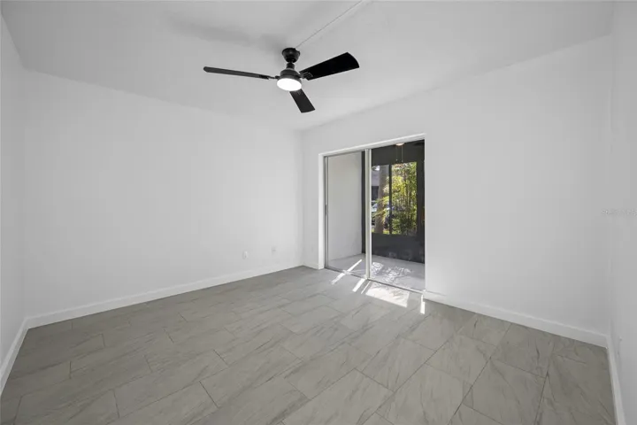 2nd bedroom has private, enclosed lanai space.