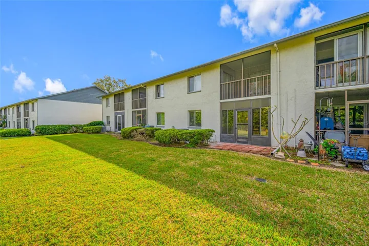 Green space at back of unit