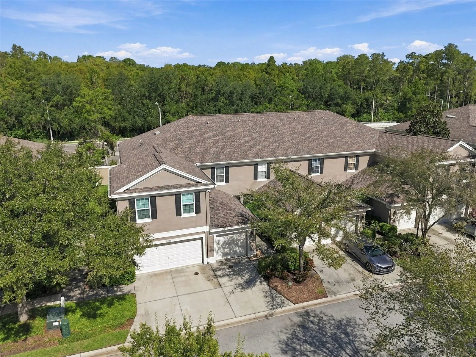 Aerial view of townhome