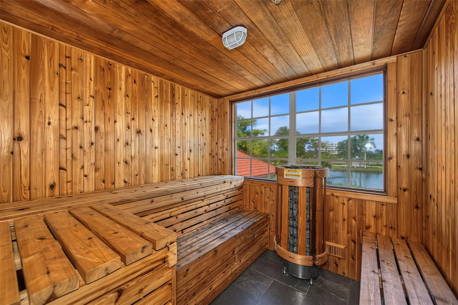 Sauna in gym