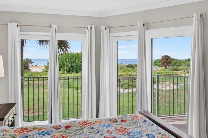Master bedroom with a view