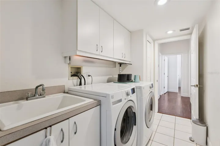 Laundry room.