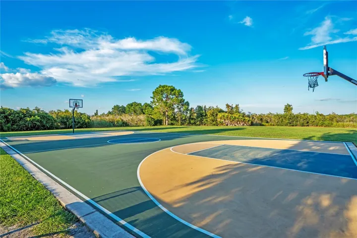 Community basketball court.