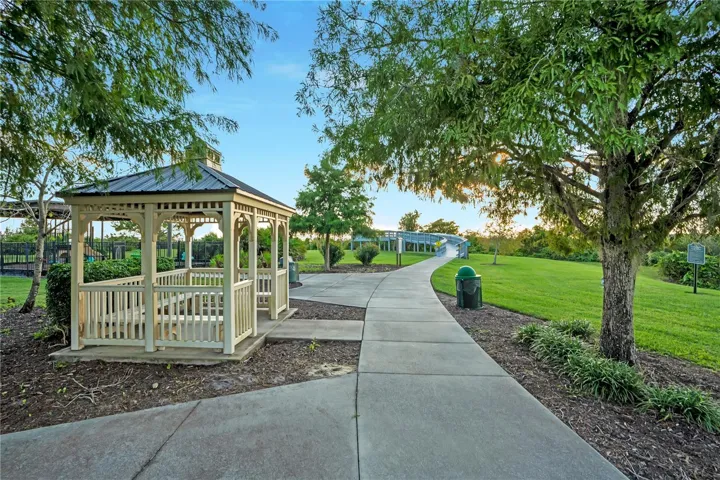 Gazebo along the community trail.