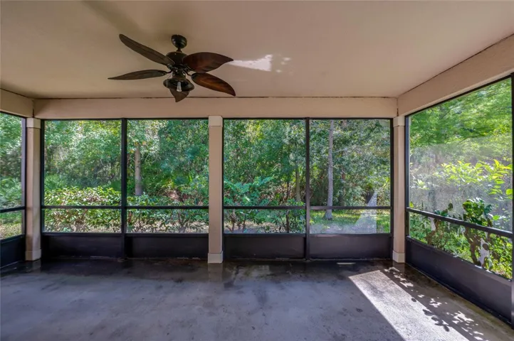 Screened patio