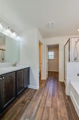 Primary bath with double sinks