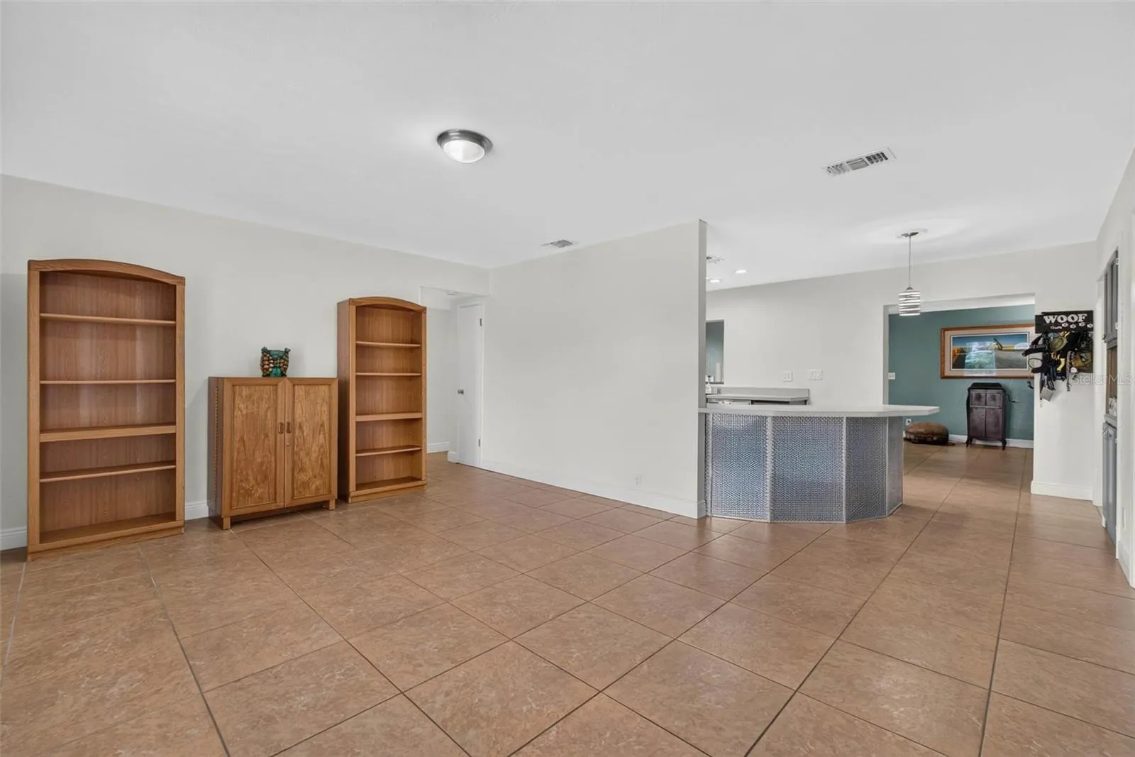 Open to kitchen
