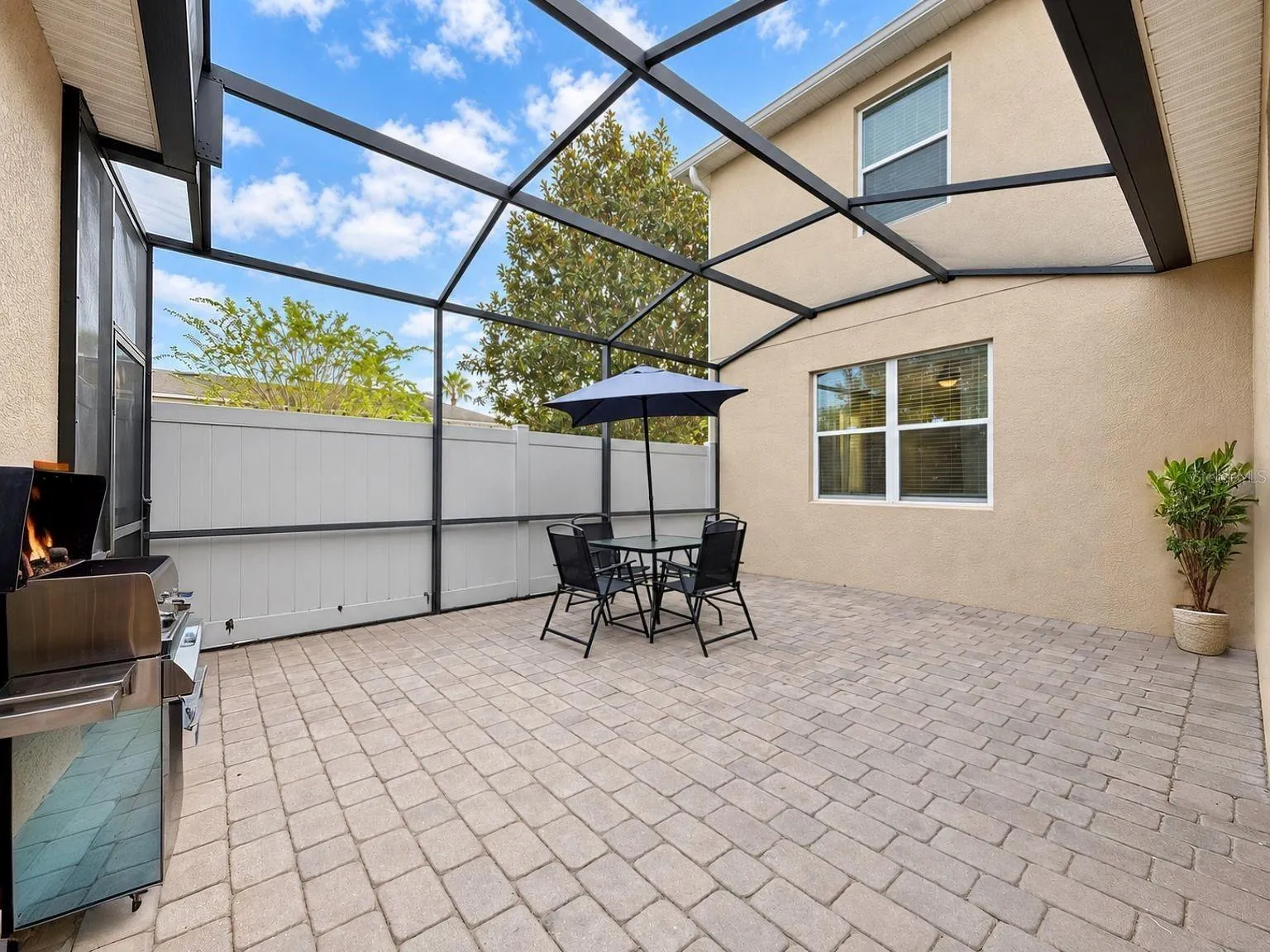 Screened lanai